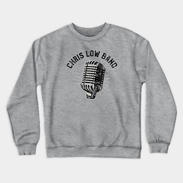 Chris Low Band Microphone Crewneck Sweatshirt by Chris Low Band Merch Store